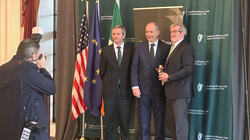 Dr Ciarán Seoighe Deputy CEO of Research Ireland and Dr Sethuraman Panch Panchanathan Director of the NSF-2