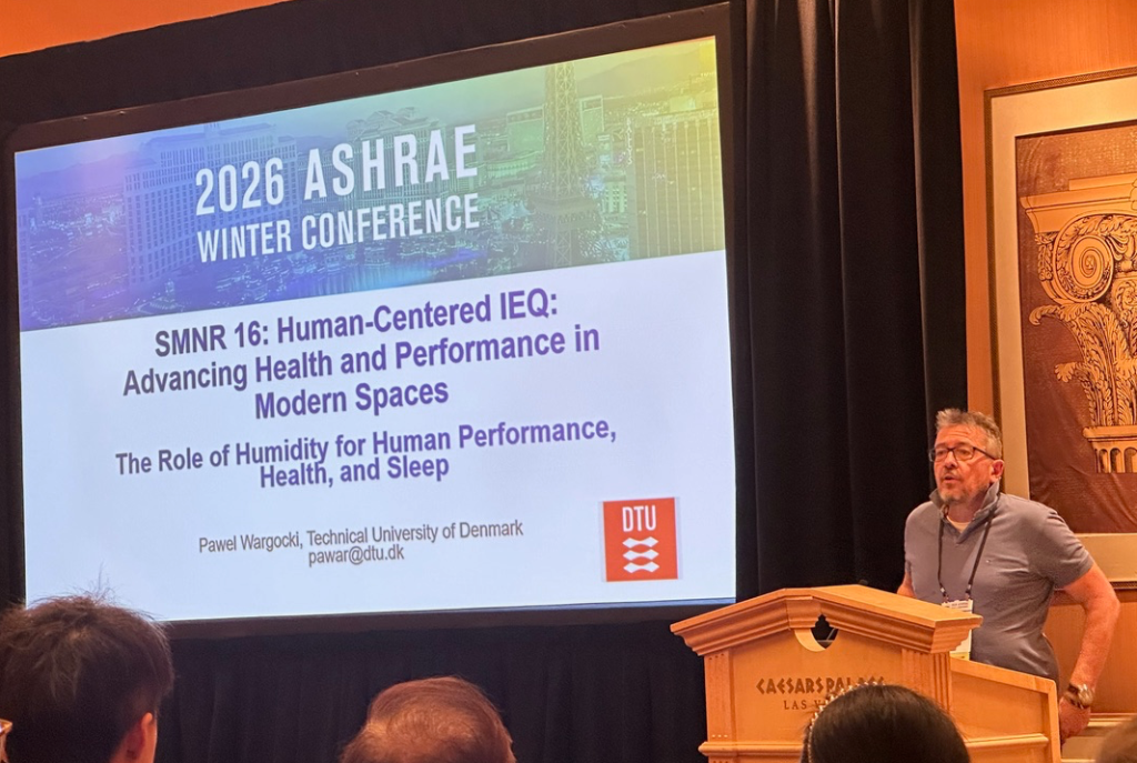 Pawel Wargocki – Human-Centered IEQ Seminar, ASHRAE 2026 | Airmid Healthgroup Pawel Wargocki presenting “Human-Centered IEQ: Advancing Health and Performance in Modern Spaces” at the ASHRAE Winter Conference 2026