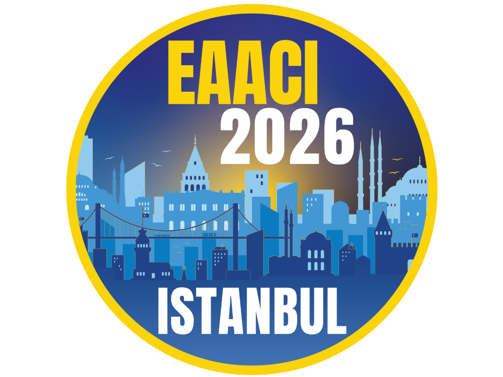 EAACI Congress 2026 banner showing the event dates 12 to 15 June in Istanbul, Türkiye, with the theme Vision Zero: A Future Free from Allergy and Asthma Burden