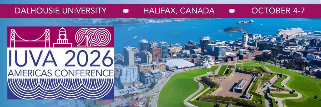 IUVA 2026 Americas Conference banner showing Dalhousie University, Halifax, Canada, October 4 to 7, with an aerial view of Halifax harbour and Citadel Hill